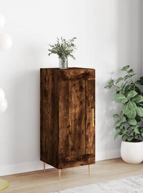 VidaXL Dressoir 34,5x34x90 cm bewerkt hout gerookt eiken