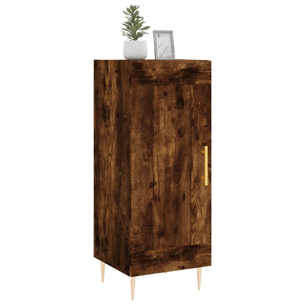 VidaXL Dressoir 34,5x34x90 cm bewerkt hout gerookt eiken