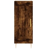VidaXL Dressoir 34,5x34x90 cm bewerkt hout gerookt eiken