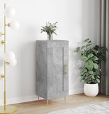 VidaXL Dressoir 34,5x34x90 cm bewerkt hout betongrijs