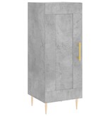VidaXL Dressoir 34,5x34x90 cm bewerkt hout betongrijs