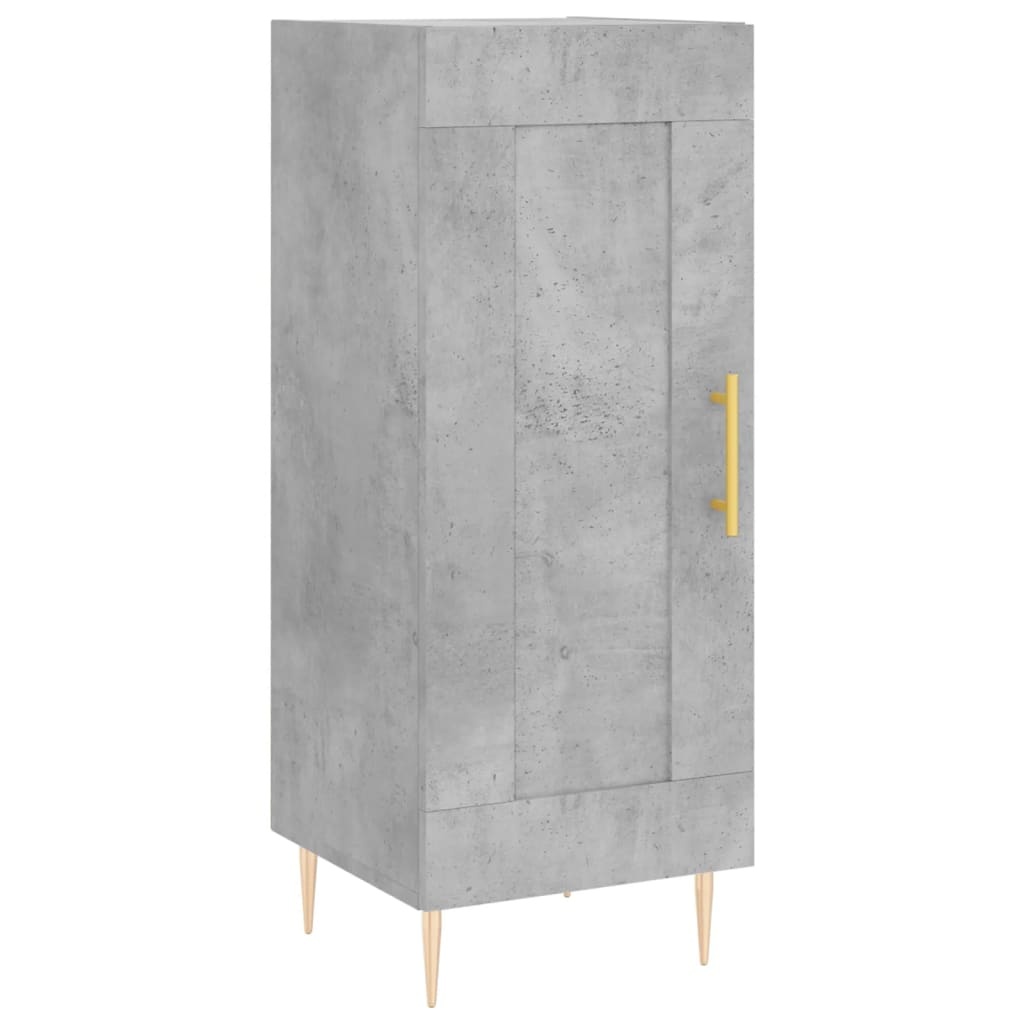 VidaXL Dressoir 34,5x34x90 cm bewerkt hout betongrijs