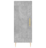 VidaXL Dressoir 34,5x34x90 cm bewerkt hout betongrijs