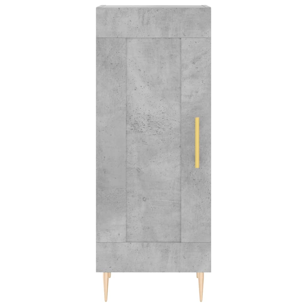 VidaXL Dressoir 34,5x34x90 cm bewerkt hout betongrijs