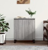VidaXL Dressoir 60x30x75 cm bewerkt hout grijs sonoma eikenkleurig