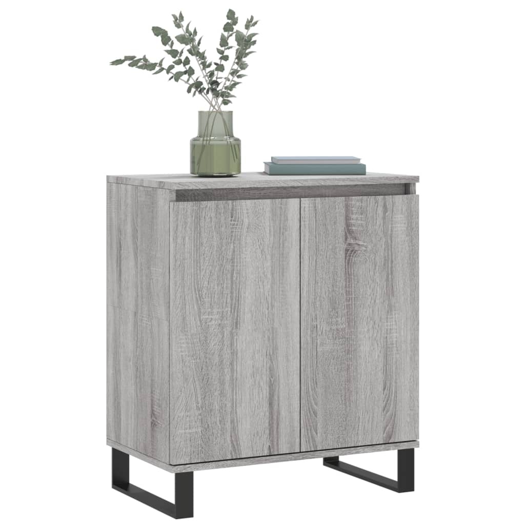VidaXL Dressoir 60x30x75 cm bewerkt hout grijs sonoma eikenkleurig