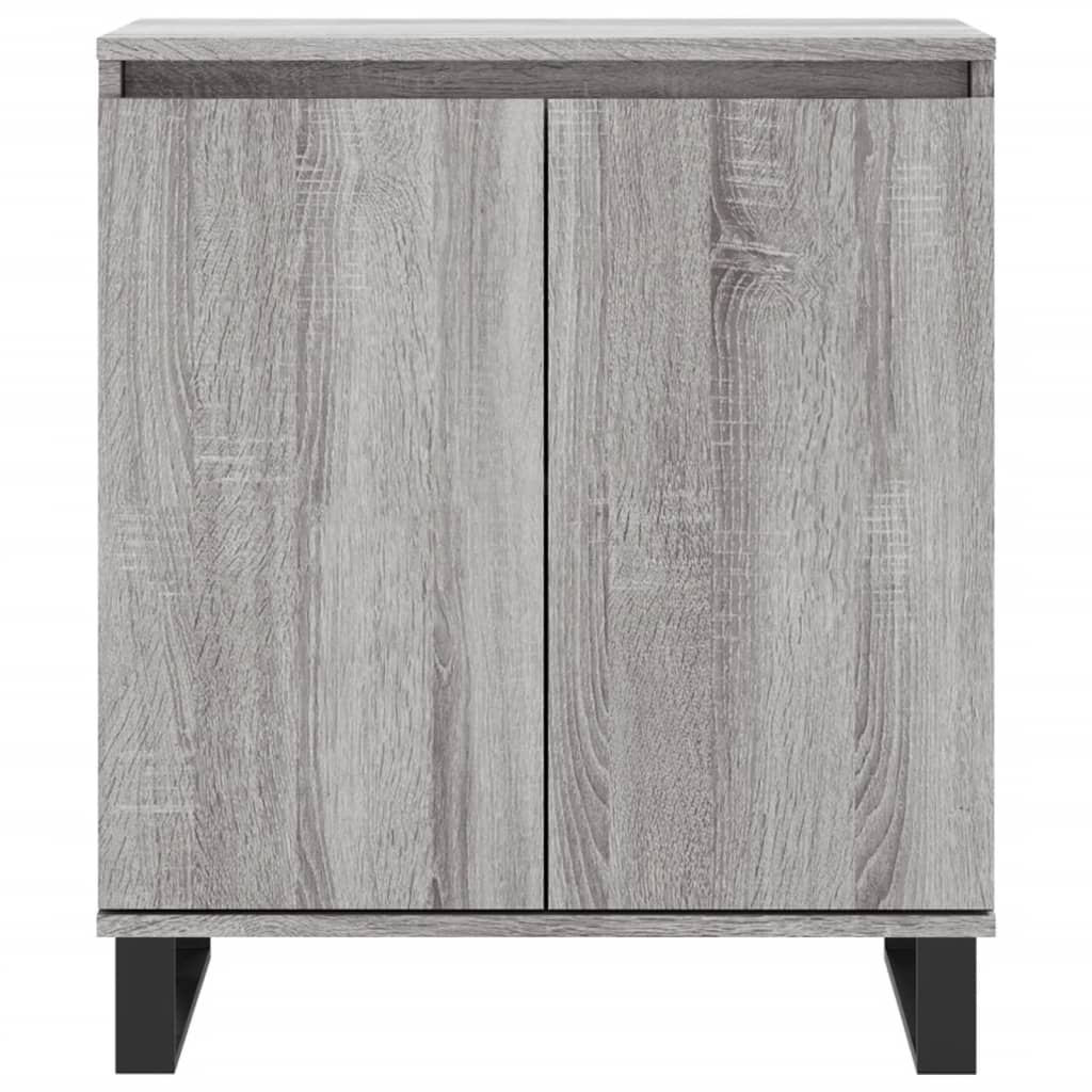 VidaXL Dressoir 60x30x75 cm bewerkt hout grijs sonoma eikenkleurig