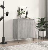 VidaXL Dressoir 60x30x75 cm bewerkt hout grijs sonoma eikenkleurig