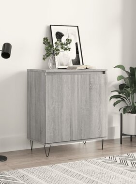 VidaXL Dressoir 60x30x75 cm bewerkt hout grijs sonoma eikenkleurig