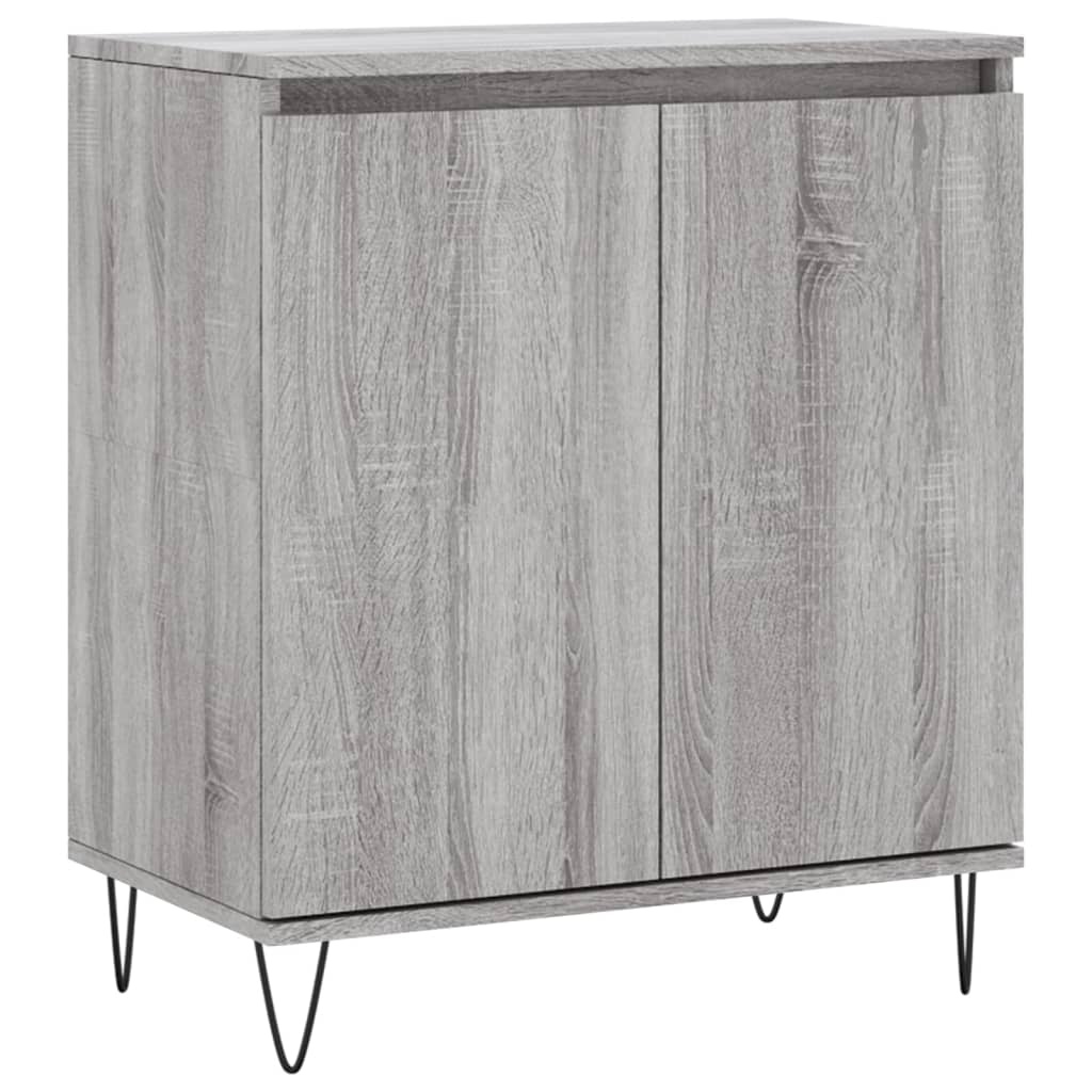 VidaXL Dressoir 60x30x75 cm bewerkt hout grijs sonoma eikenkleurig