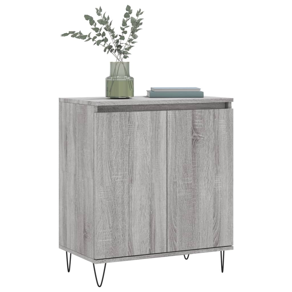 VidaXL Dressoir 60x30x75 cm bewerkt hout grijs sonoma eikenkleurig