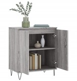 VidaXL Dressoir 60x30x75 cm bewerkt hout grijs sonoma eikenkleurig