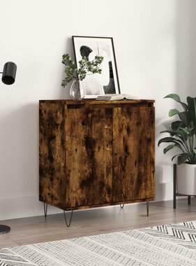 VidaXL Dressoir 60x35x70 cm bewerkt hout gerookt eikenkleurig