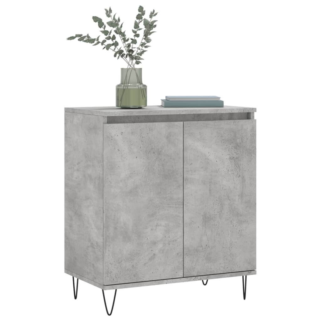 VidaXL Dressoir 60x35x70 cm bewerkt hout betongrijs