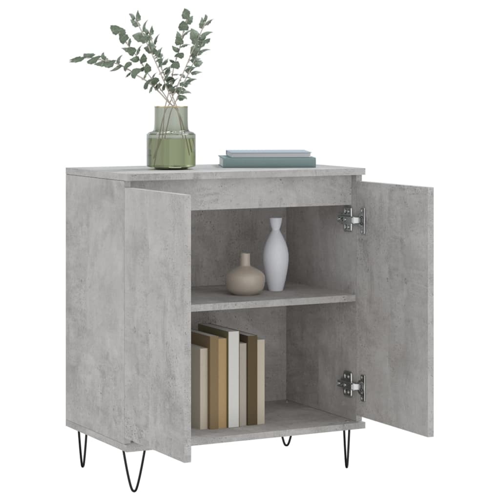 VidaXL Dressoir 60x35x70 cm bewerkt hout betongrijs