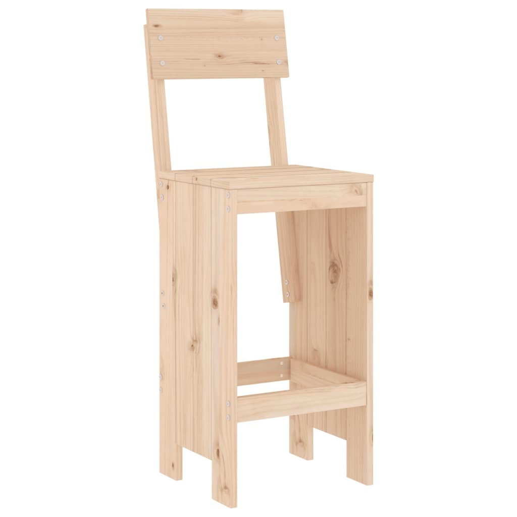 VidaXL Barkrukken 2 st 40x48,5x115,5 cm massief grenenhout