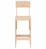 VidaXL Barkrukken 2 st 40x48,5x115,5 cm massief grenenhout