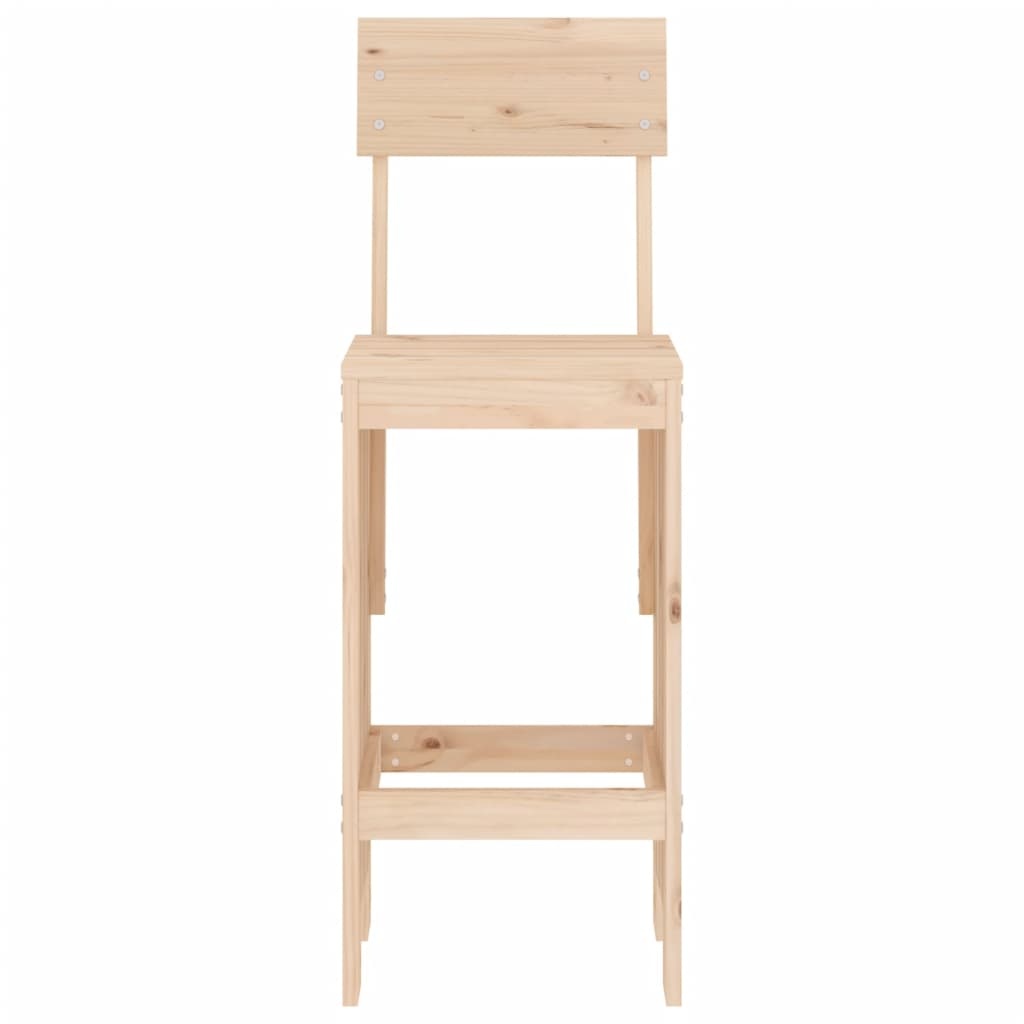 VidaXL Barkrukken 2 st 40x48,5x115,5 cm massief grenenhout