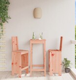 VidaXL Barkrukken 2 st 40x42x120 cm massief douglashout