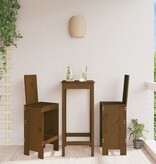 VidaXL Barkrukken 2 st 40x42x120 cm massief grenenhout honingbruin