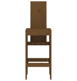 VidaXL Barkrukken 2 st 40x42x120 cm massief grenenhout honingbruin