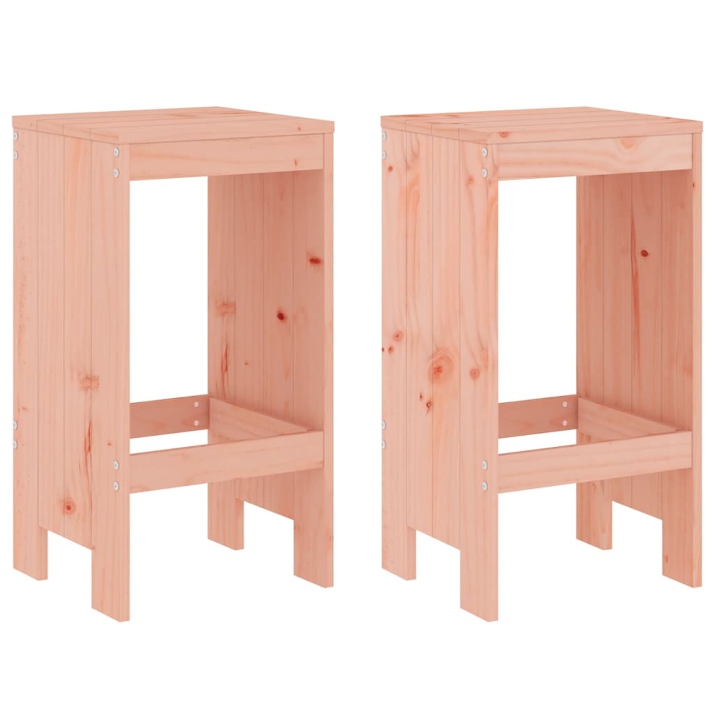 VidaXL Barkrukken 2 st 40x36x75 cm massief douglashout