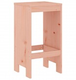 VidaXL Barkrukken 2 st 40x36x75 cm massief douglashout
