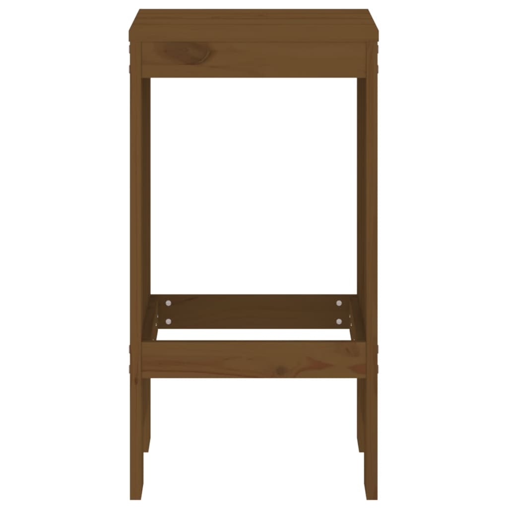 VidaXL Barkrukken 2 st 40x36x75 cm massief grenenhout honingbruin