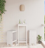 VidaXL Barkrukken 2 st 40x36x75 cm massief grenenhout wit