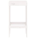 VidaXL Barkrukken 2 st 40x36x75 cm massief grenenhout wit