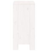 VidaXL Barkrukken 2 st 40x36x75 cm massief grenenhout wit