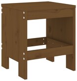 VidaXL Barkrukken 2 st 40x36x45 cm massief grenenhout honingbruin