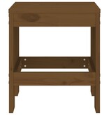 VidaXL Barkrukken 2 st 40x36x45 cm massief grenenhout honingbruin