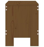 VidaXL Barkrukken 2 st 40x36x45 cm massief grenenhout honingbruin