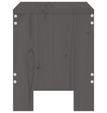 VidaXL Tuinkrukken 2 st 40x36x45 cm massief grenenhout grijs