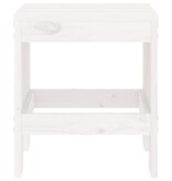 VidaXL tuinkrukken 2 st 40x36x45 cm massief grenenhout wit