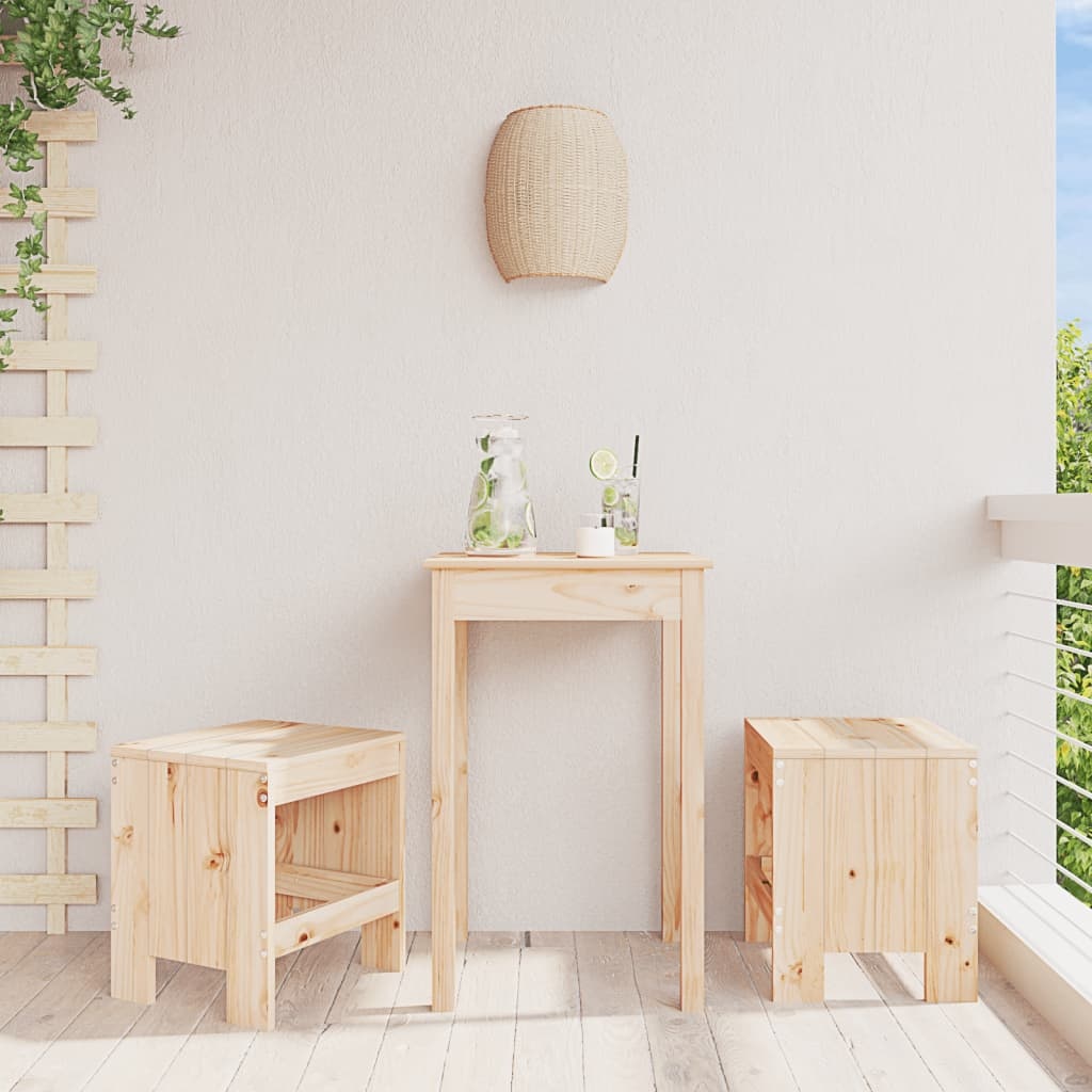 VidaXL Tuinkrukken 2 st 40x36x45 cm massief grenenhout