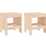VidaXL Tuinkrukken 2 st 40x36x45 cm massief grenenhout