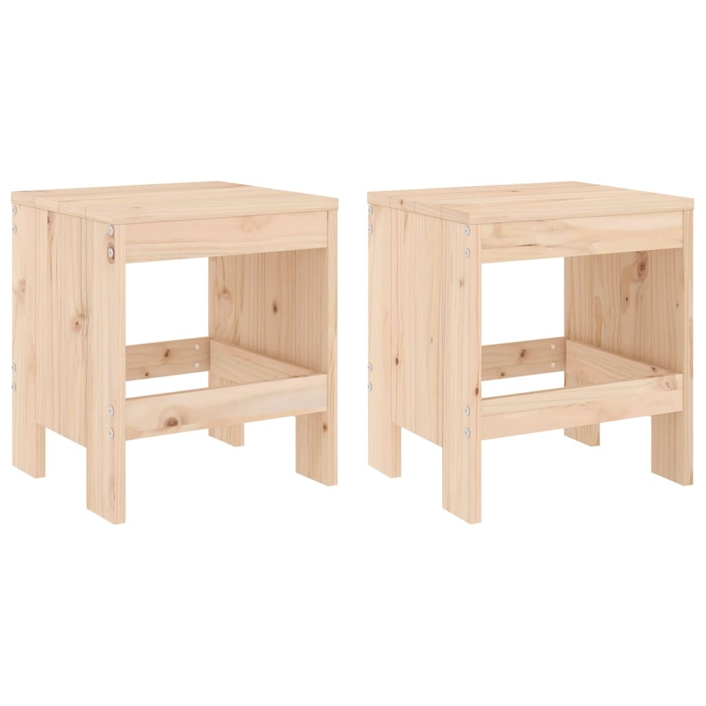 VidaXL Tuinkrukken 2 st 40x36x45 cm massief grenenhout