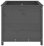 VidaXL Plantenbak 82,5x82,5x78 cm massief grenenhout grijs