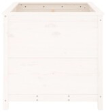 VidaXL Plantenbak 82,5x82,5x78 cm massief grenenhout wit