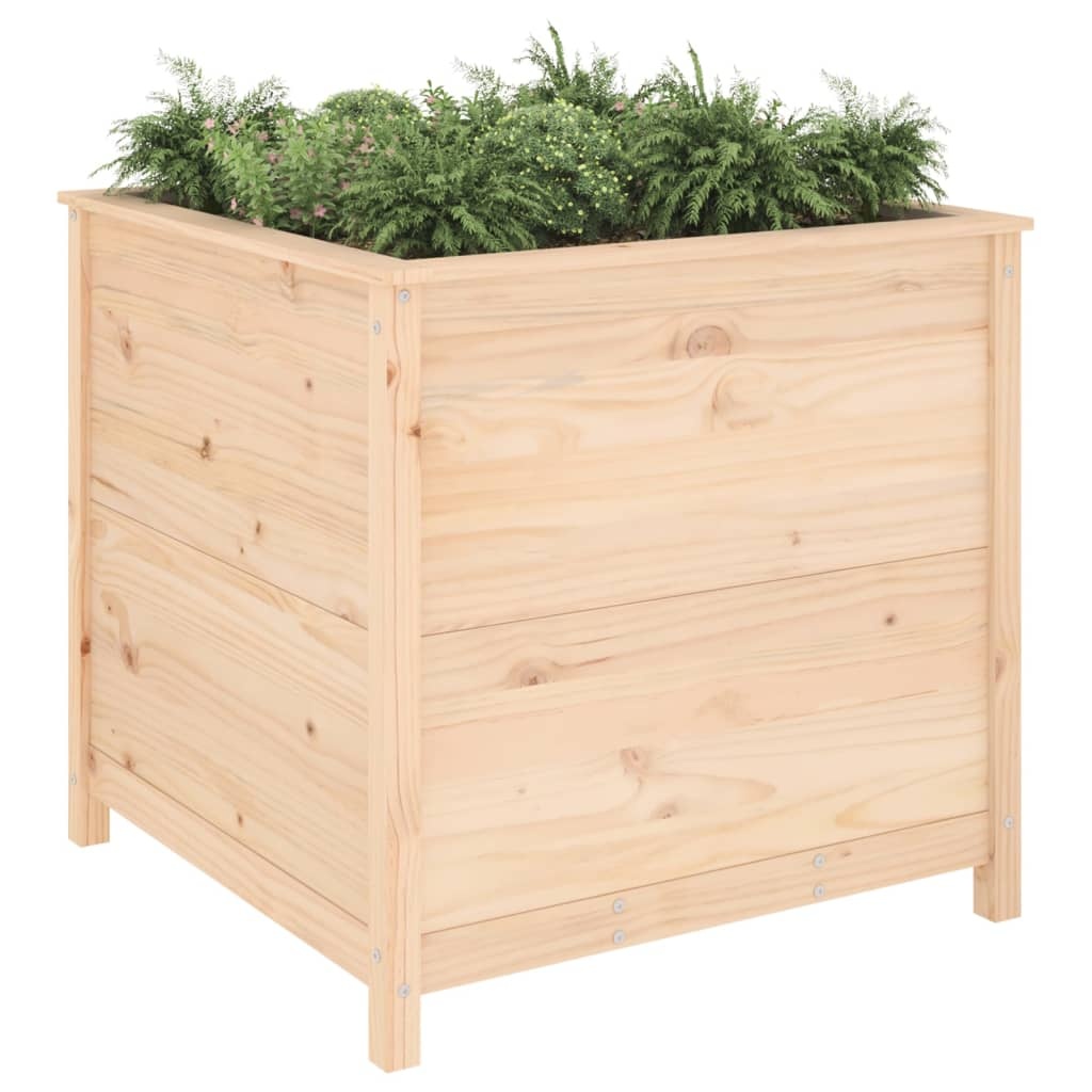 VidaXL Plantenbak 82,5x82,5x78 cm massief grenenhout