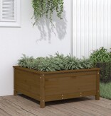 VidaXL Plantenbak 82,5x82,5x39 cm massief grenenhout honingbruin