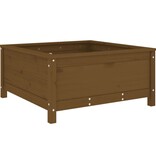 VidaXL Plantenbak 82,5x82,5x39 cm massief grenenhout honingbruin
