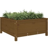 VidaXL Plantenbak 82,5x82,5x39 cm massief grenenhout honingbruin