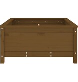 VidaXL Plantenbak 82,5x82,5x39 cm massief grenenhout honingbruin
