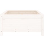 VidaXL Plantenbak 82,5x82,5x39 cm massief grenenhout wit
