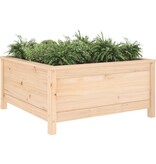 VidaXL Plantenbak 82,5x82,5x39 cm massief grenenhout