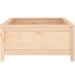 VidaXL Plantenbak 82,5x82,5x39 cm massief grenenhout