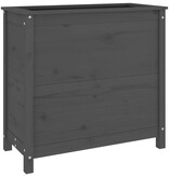 VidaXL Plantenbak 82,5x40x78 cm massief grenenhout grijs
